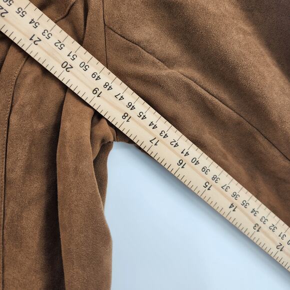 Fiorlini International Women's Size Large Suede Jacket Brown - Picture 5 of 5